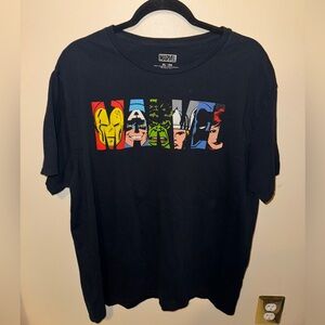 Marvel Black Superhero Faces T-Shirt